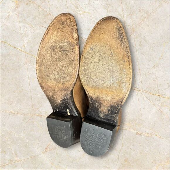 Justin Pre-Owned Men’s Brown Leather Western Boots / SZ: 9D - Picture 6 of 8